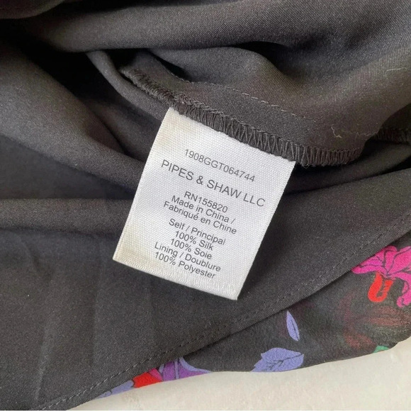 VERONICA BEARD Cicely Silk Floral Print Blouse Size 10 - Picture 9 of 9